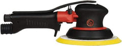 Chicago Pneumatic - 12,000 OPM, 16 CFM Air Consumption, 90 psi Air Pressure, Palm Air Orbital Sander - Round Pad, Hook & Loop Backing, 1/4" Inlet - Eagle Tool & Supply