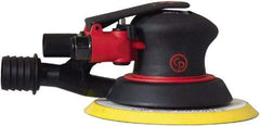 Chicago Pneumatic - 12,000 OPM, 16 CFM Air Consumption, 90 psi Air Pressure, Palm Air Orbital Sander - Round Pad, Hook & Loop Backing, 1/4" Inlet - Eagle Tool & Supply