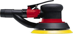 Chicago Pneumatic - 12,000 OPM, 19 CFM Air Consumption, 90 psi Air Pressure, Palm Air Orbital Sander - Round Pad, Hook & Loop Backing, 1/4" Inlet - Eagle Tool & Supply