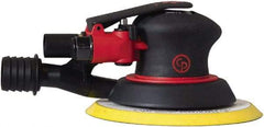 Chicago Pneumatic - 12,000 OPM, 16 CFM Air Consumption, 90 psi Air Pressure, Palm Air Orbital Sander - Round Pad, Hook & Loop Backing, 1/4" Inlet - Eagle Tool & Supply