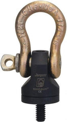 Jergens - 550 Lb Load Capacity Hoist Ring - 1/4 - 20 Thread, 1/2" Thread Length, Alloy Steel - Eagle Tool & Supply