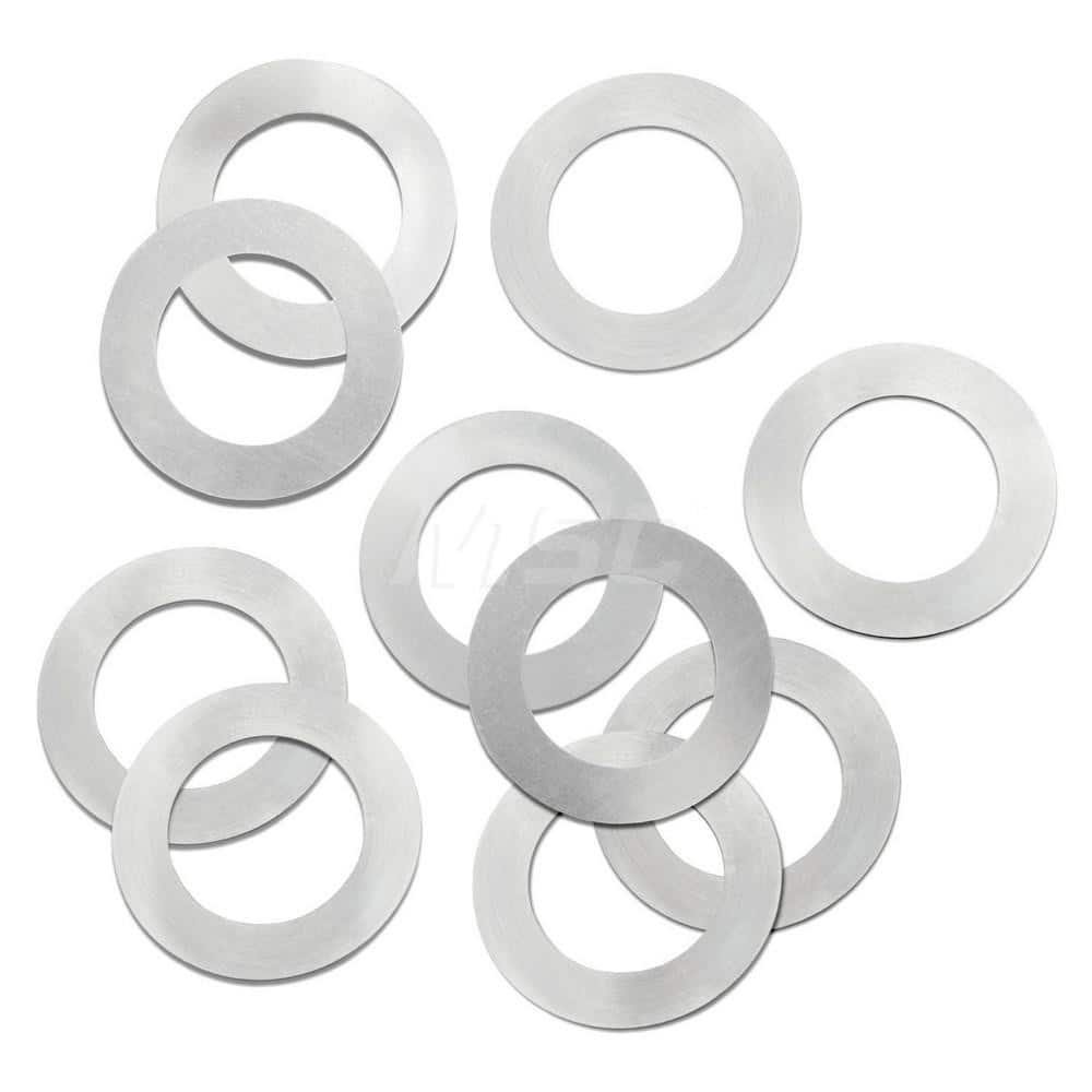 Round Shims; Shim Type: Arbor Shim; Thickness: .015; Inside Diameter: .625″; Outside Diameter: 1″; Material: Steel