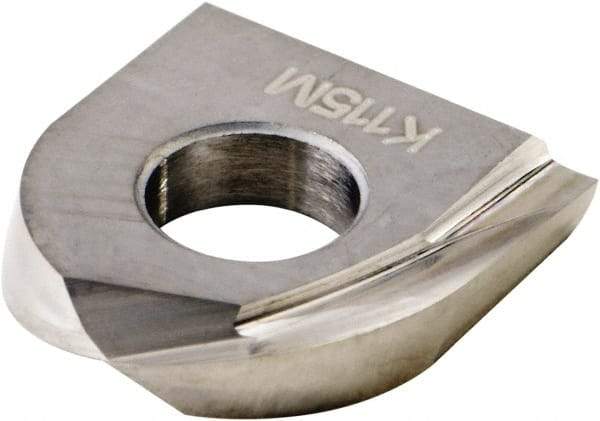 Kennametal - KDMB12M0 Grade K115M Carbide Milling Insert - Uncoated, 0.0984" Thick, 6mm Corner Radius - Eagle Tool & Supply