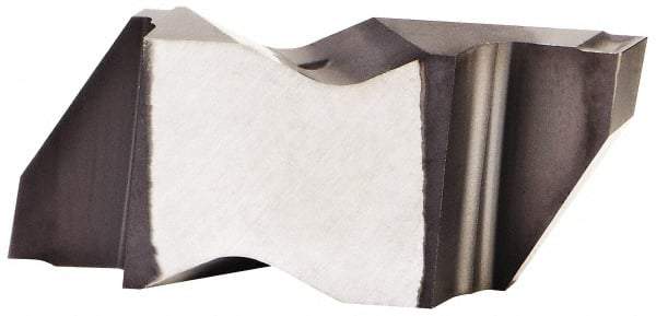Kennametal - 3M275NG K Grade KCU25, 2.75mm Cutting Width Carbide Grooving Insert - 3.81mm Max Depth of Cut, Right Hand, 0.19mm Corner Radius, AlTiN Finish - Eagle Tool & Supply