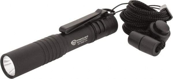 Streamlight - White LED Bulb, 45 Lumens, Mini Flashlight - Black Aluminum Body, 1 AAA Alkaline Battery Included - Eagle Tool & Supply