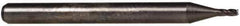 Accupro - 0.045", 0.135" LOC, 1/8" Shank Diam, 1-1/2" OAL, 4 Flute, Solid Carbide Square End Mill - Single End, Uncoated, Spiral Flute, 30° Helix, Centercutting, Right Hand Cut, Right Hand Flute, Series Miniature - Eagle Tool & Supply