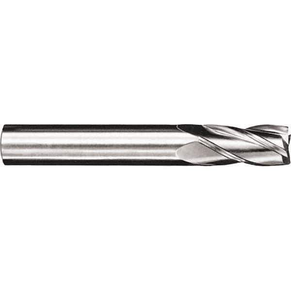SGS - 16mm, 32mm LOC, 16mm Shank Diam, 92mm OAL, 4 Flute, Solid Carbide Square End Mill - Single End, TiCN Finish, Spiral Flute, 30° Helix, Centercutting, Right Hand Cut, Right Hand Flute, Series 54M - Eagle Tool & Supply