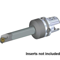 Kennametal - Right Hand Cut, 25mm Min Bore Diam, Size KM40TS Carbide Modular Boring Cutting Unit Head - 100mm Max Bore Depth, Through Coolant, Compatible with DP.. 11T308, DP.. 3252 - Eagle Tool & Supply