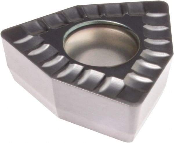 Kennametal - DFT030304 MD Grade KCU40 Carbide Indexable Drill Insert - TiN/TiAlN Finish, Trigon, 6mm Inscribed Circle - Eagle Tool & Supply