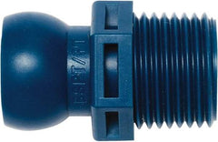 Loc-Line - 1/2" Hose ID, Male to Female Coolant Hose Connector - 1/2" BSPT, For Loc-Line Modular Hose Systems - Eagle Tool & Supply