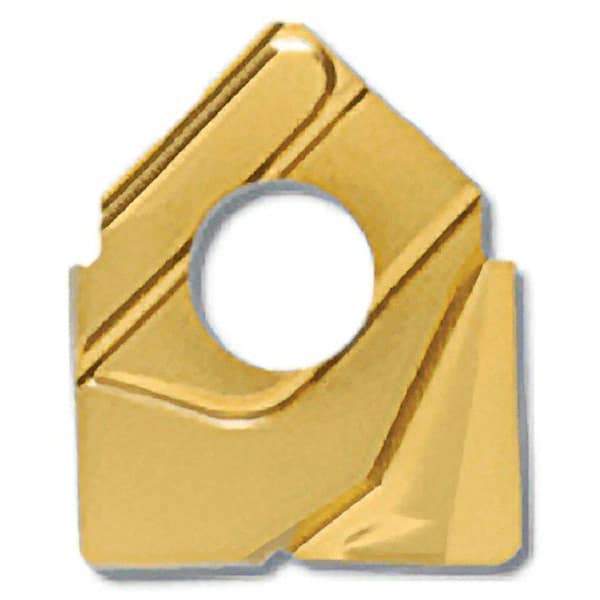 Iscar - HCCD.62-R.015 QF Grade IC908 Carbide Milling Insert - TiAlN Finish, 0.133" Thick, 0.015" Corner Radius - Eagle Tool & Supply