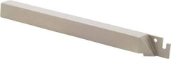 Iscar - External Thread, 0.63" Max Depth of Cut, 0.071" Min Groove Width, 5.91" OAL, Right Hand Indexable Grooving Cutoff Toolholder - 1/2" Shank Height x 1/2" Shank Width, TAG Insert Style, TGT Toolholder Style, Series Tang-GripIQ - Eagle Tool & Supply