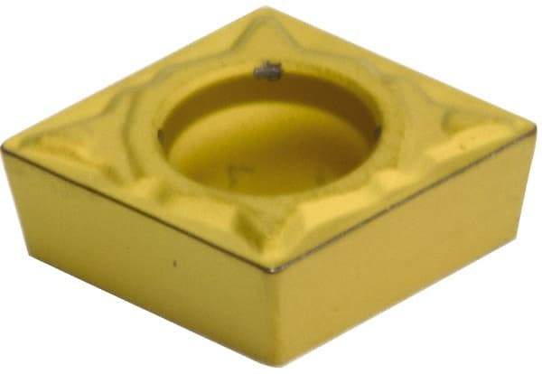 Sumitomo - CCMT32.52 ELU Grade AC630M Carbide Turning Insert - Al2O3 Finish, 80° Diamond, 3/8" Inscr Circle, 5/32" Thick, 1/32" Corner Radius - Eagle Tool & Supply