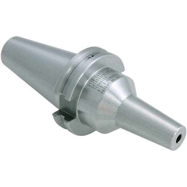 Techniks - 6mm Hole Diam, CAT40 Taper Shank Shrink Fit Tool Holder & Adapter - 150mm Projection, 21mm Nose Diam, Through Coolant - Exact Industrial Supply
