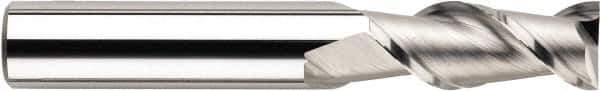 SGS - 14mm, 26mm LOC, 14mm Shank Diam, 83mm OAL, 2 Flute, Solid Carbide Square End Mill - Single End, TiB2 Finish, Spiral Flute, 45° Helix, Centercutting, Right Hand Cut, Right Hand Flute, Series 44M - Eagle Tool & Supply
