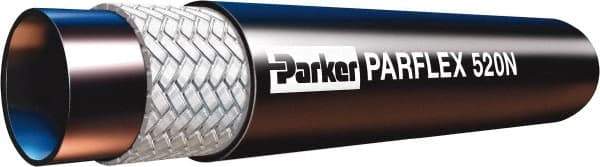 Parker - -3 Hose Size, 3/16" ID x 0.43" OD, 5,000 psi Work Pressure Hydraulic Hose - 1-1/2" Radius, Nylon Tube, Polyurethane Cover, -40°F to 212°F - Eagle Tool & Supply