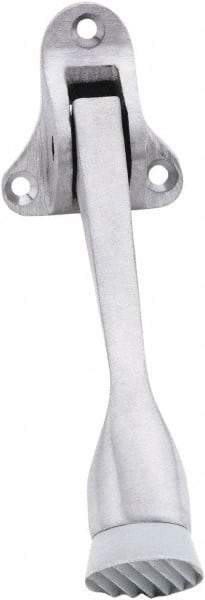 IVES - 4" Projection Floor Door Stop - Screw Mount, Satin Chrome Finish - Eagle Tool & Supply