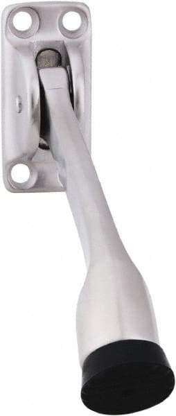 IVES - 4" Projection Floor Door Stop - Screw Mount, Satin Chrome Finish - Eagle Tool & Supply