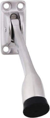 IVES - 4" Projection Floor Door Stop - Screw Mount, Satin Chrome Finish - Eagle Tool & Supply