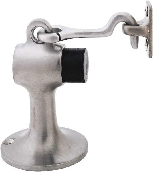 IVES - 4" Projection Floor Door Stop - Screw Mount, Satin Chrome Finish - Eagle Tool & Supply