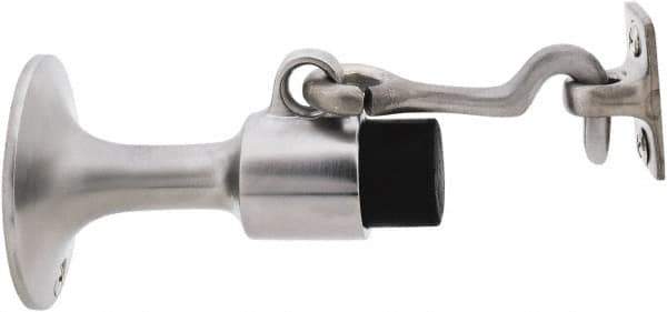 IVES - 6" Projection Wall Door Stop - Screw Mount, Satin Chrome Finish - Eagle Tool & Supply