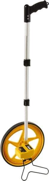 Johnson Level & Tool - 9,999' Counter Limit, 3-1/2' OAL, Measuring Wheel - Measures in Ft/In - Eagle Tool & Supply