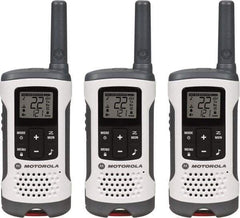 Motorola - 16 Mile Range, 22 Channel, 0.5 & 1.5 Watt, Series Talkabout, Recreational Two Way Radio - FRS/GMRS Band, 462.55 to 467.7125 Hz, AA & NiMH Battery, 12 NiMH & 29 AA hr Life, 12.87" High x 10.83" Wide x 1.78" Deep, Low Battery Alerts - Eagle Tool & Supply