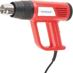 Value Collection - 104 to 932°F Heat Setting, Heat Gun - 120 Volts, 12.5 Amps, 1,500 Watts, 6' Cord Length - Eagle Tool & Supply