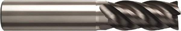 Seco - 20mm, 42mm LOC, 20mm Shank Diam, 100mm OAL, 4 Flute, Solid Carbide Square End Mill - Single End, Super-A Finish, Helical Flute, 40° Helix, Right Hand Cut, Right Hand Flute - Eagle Tool & Supply