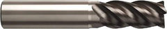 Seco - 20mm, 42mm LOC, 20mm Shank Diam, 100mm OAL, 4 Flute, Solid Carbide Square End Mill - Single End, Super-A Finish, Helical Flute, 40° Helix, Right Hand Cut, Right Hand Flute - Eagle Tool & Supply