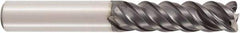 Seco - 8mm, 4 Flute, Single End, Solid Carbide, 0.4mm Corner Radius End Mill - 65mm OAL, 48° Helix, Right Hand Flute, 28mm LOC, Right Hand Cut - Eagle Tool & Supply