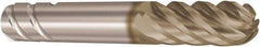 Seco - 6mm Diam, 17mm LOC, 6 Flute Solid Carbide Ball End Mill - HXT Finish, Single End, 57mm OAL, 4.5mm Shank Diam, Spiral Flute - Eagle Tool & Supply