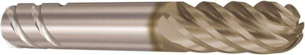 Seco - 8mm Diam, 23mm LOC, 6 Flute Solid Carbide Ball End Mill - HXT Finish, Single End, 63mm OAL, 4.5mm Shank Diam, Spiral Flute - Eagle Tool & Supply