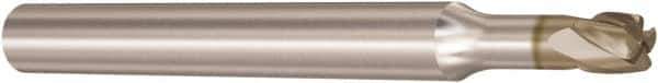 Seco - 2mm, 4 Flute, Single End, Solid Carbide, 0.5mm Corner Radius End Mill - 40mm OAL, 28° Helix, Right Hand Flute, 2mm LOC, Right Hand Cut, 6mm Extended Reach - Eagle Tool & Supply