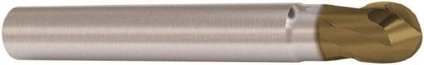 Seco - 8mm, 2 Flute, Single End, Solid Carbide, 4mm Corner Radius End Mill - 75mm OAL, 28° Helix, Right Hand Flute, 8mm LOC, Right Hand Cut, 16mm Extended Reach - Eagle Tool & Supply