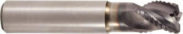 Seco - 12mm, 2 Flute, Single End, Solid Carbide, 1mm Corner Radius End Mill - 95mm OAL, 37.5° Helix, Right Hand Flute, 26mm LOC, Right Hand Cut, 50mm Extended Reach - Eagle Tool & Supply