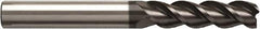Seco - 14mm, 3 Flute, Single End, Solid Carbide, Corner Chamfer End Mill - 120mm OAL, Right Hand Flute, 50mm LOC, Right Hand Cut - Eagle Tool & Supply
