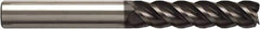 Seco - 25mm, 80mm LOC, 25mm Shank Diam, 150mm OAL, 4 Flute, Solid Carbide Square End Mill - Single End, NXT Finish, Helical Flute, Centercutting, Right Hand Cut, Right Hand Flute, Series JS514 - Eagle Tool & Supply