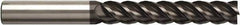 Seco - 12mm, 65mm LOC, 12mm Shank Diam, 125mm OAL, 4 Flute, Solid Carbide Square End Mill - Single End, NXT Finish, Helical Flute, Centercutting, Right Hand Cut, Right Hand Flute, Series JS514 - Eagle Tool & Supply