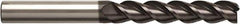 Seco - 14mm, 3 Flute, Single End, Solid Carbide, Corner Chamfer End Mill - 140mm OAL, Right Hand Flute, 65mm LOC, Right Hand Cut - Eagle Tool & Supply