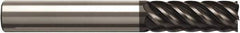 Seco - 16mm, 30mm LOC, 16mm Shank Diam, 92mm OAL, 6 Flute, Solid Carbide Square End Mill - Single End, NXT Finish, Helical Flute, 45° Helix, Centercutting, Right Hand Cut, Right Hand Flute, Series JS520 - Eagle Tool & Supply