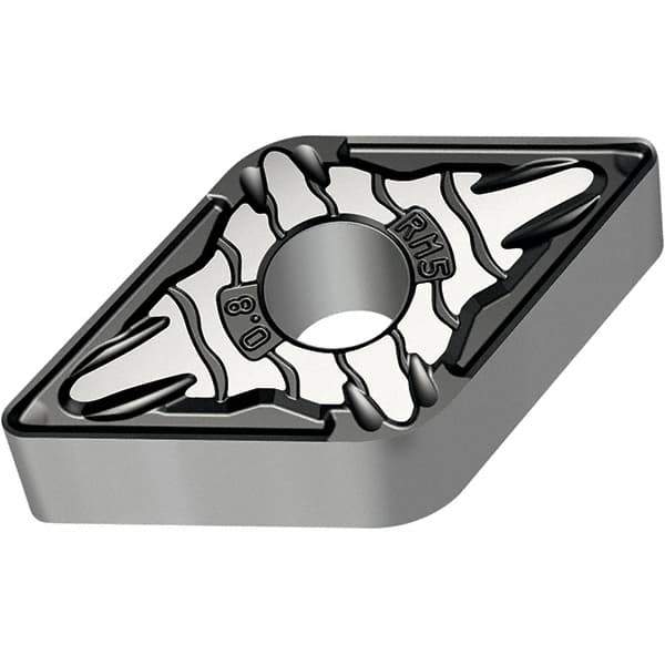 Walter - DNMG333 RM5 Grade WMP20S Carbide Turning Insert - 55° Diamond, 3/8" Inscr Circle, 3/16" Thick, 3/64" Corner Radius - Eagle Tool & Supply