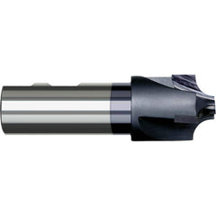 Harvey Tool - Corner Rounding End Mills; Material: Carbide Tipped ; Single or Double End: Single ; Radius (Inch): 3/8 ; Radius (Decimal Inch): 0.3750 ; Mill Diameter (Inch): 1-1/4 ; Mill Diameter (Decimal Inch): 1.2500 - Exact Industrial Supply