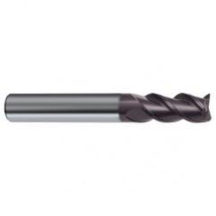 3.5mm Dia. - 50mm OAL - 45° Helix Firex Carbide End Mill - 3 FL - Eagle Tool & Supply