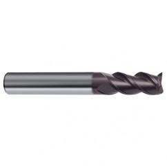 6.5mm Dia. - 60mm OAL - 45° Helix Firex Carbide End Mill - 3 FL - Eagle Tool & Supply