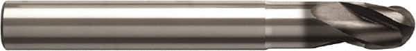 Seco - 10mm Diam, 10mm LOC, 3 Flute Solid Carbide Ball End Mill - NXT Finish, Single End, 89mm OAL, 10mm Shank Diam, Spiral Flute - Eagle Tool & Supply