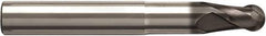 Seco - 10mm Diam, 10mm LOC, 2 Flute Solid Carbide Ball End Mill - NXT Finish, Single End, 82mm OAL, 10mm Shank Diam, Spiral Flute - Eagle Tool & Supply
