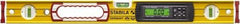 Stabila - 24" Long 3 Vial Box Beam Level - Aluminum, Yellow, 2 Plumb & 1 Level Vials - Eagle Tool & Supply