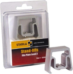 Stabila - Plate Level Standoff Mount - Silver, Use with 35610, 35712, 34610 & 34712 - Eagle Tool & Supply