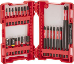 Milwaukee Tool - 22 Piece, Drive Set - Multi-Purpose Tool Kit Kit, 1/4" Drive, Phillips, Torx, Magnetic Bit Holder Point - Eagle Tool & Supply